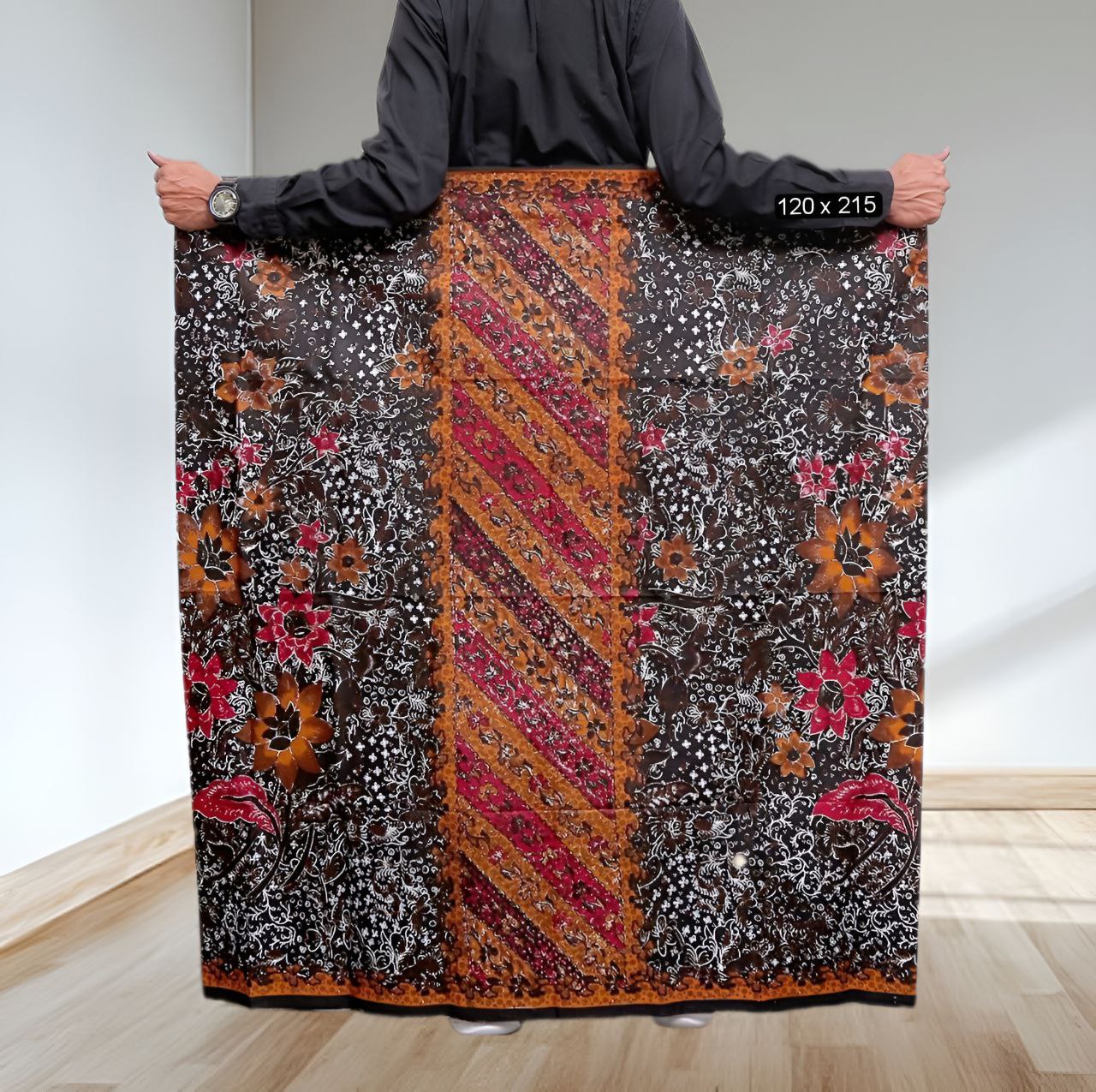 Sarung batik motif dewa coklat