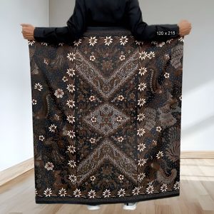 Sarung batik motif bakaran coklat