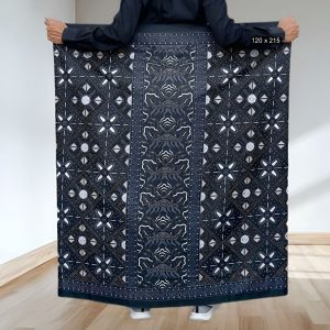 Sarung batik motif longkak abu