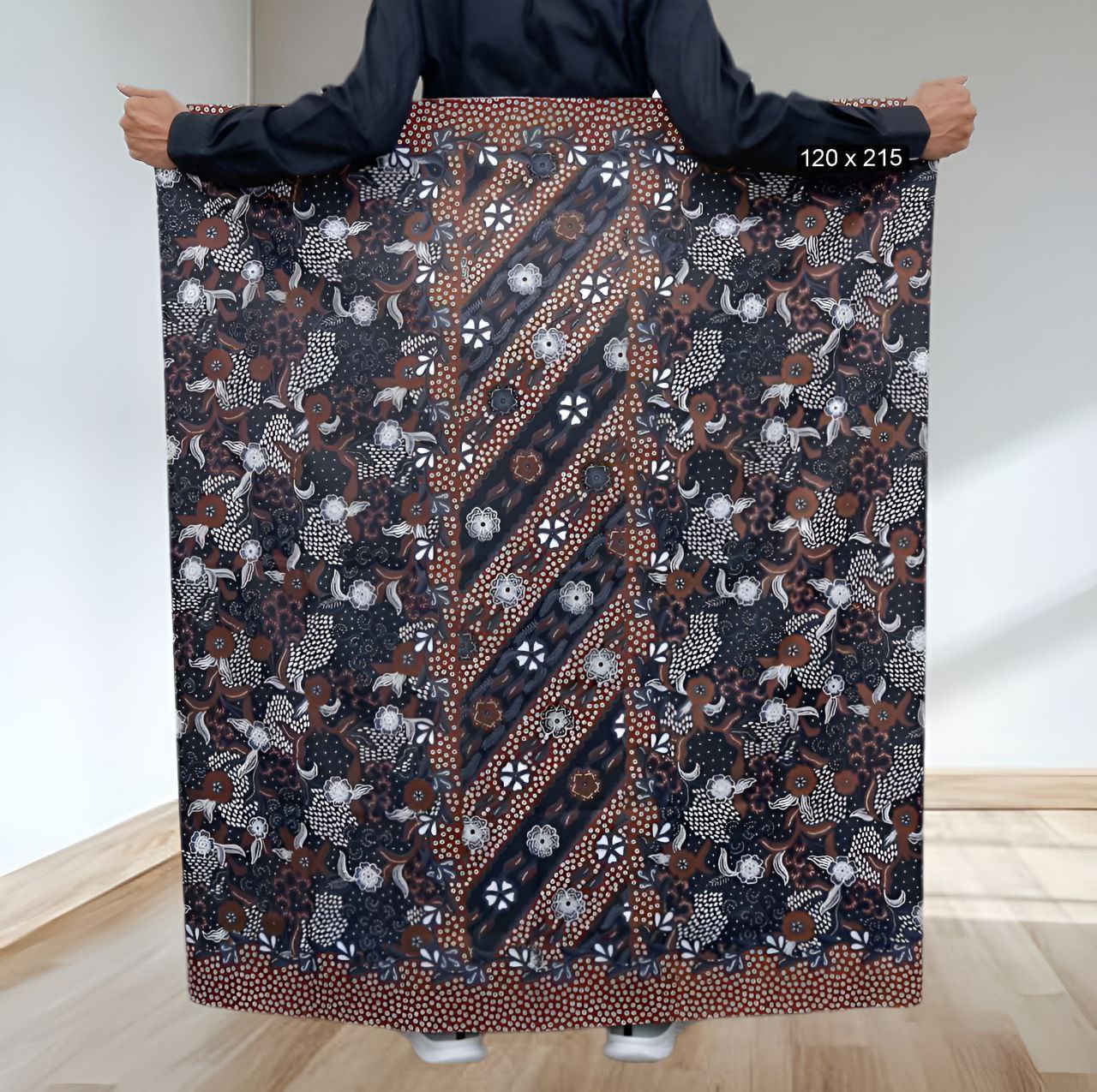 Sarung batik motif laseman coklat