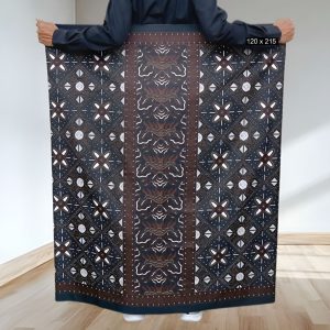 Sarung batik motif longkak coklat