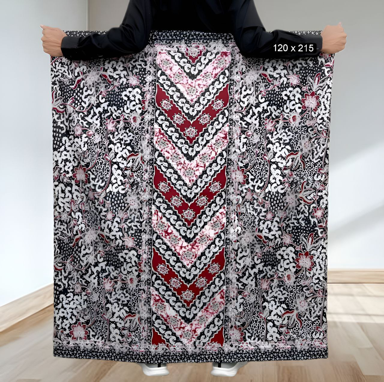 Sarung batik motif laseman merah